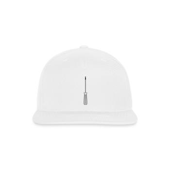 mechanic screwdriver screwdriver craftsman build s - Snapback Baseball Cap - white - Front