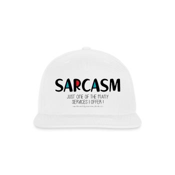 Sarcasm - Snapback Baseball Cap - white - Front