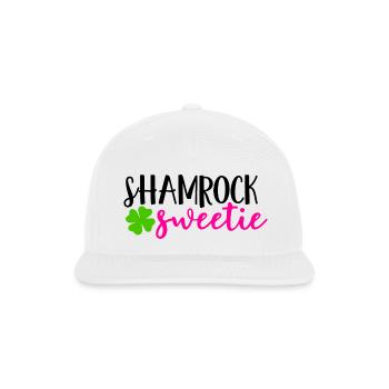 Shamrock Sweetie - Snapback Baseball Cap - white - Front
