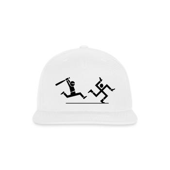 Nazi hunting - Snapback Baseball Cap - white - Front