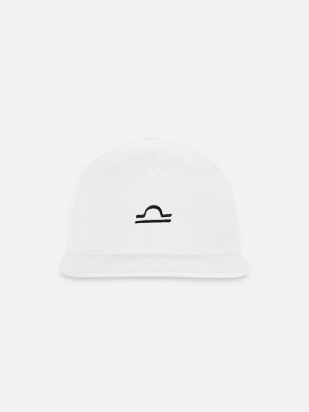 Libra embroidered - Snapback Baseball Cap - white