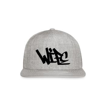 Wife - Snapback Baseball Cap - heather gray - Front