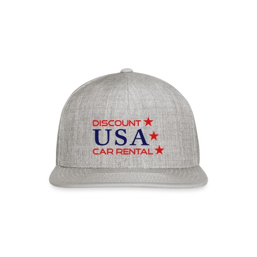 Discount USA Mens White Tee with small logo - Snapback Baseball Cap