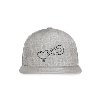 Womanizer Logo Chick Magnet - Snapback Baseball Cap - heather gray - Front