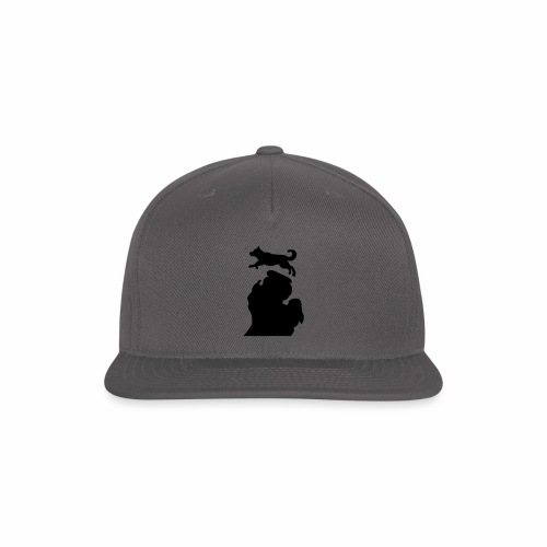 Bark Michigan Husky - Michigan Tech Colors - Snapback Baseball Cap