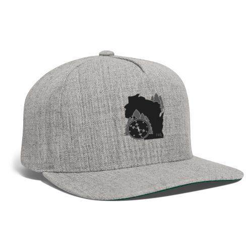 Black/White WI Logo - Snapback Baseball Cap