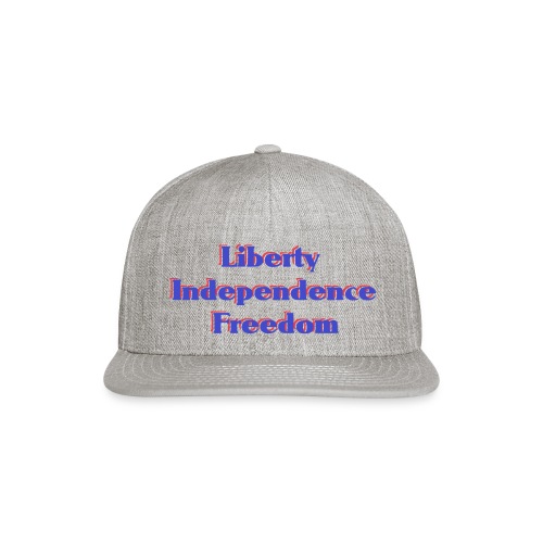 liberty Independence Freedom blue white red - Snapback Baseball Cap