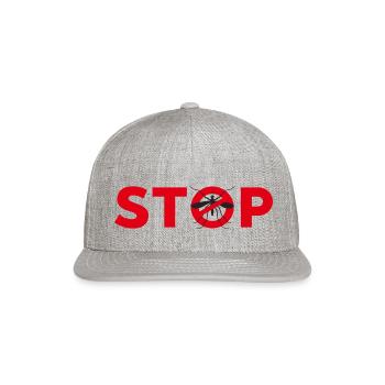stop mosquito -Exterminator Don't Bug Me - Snapback Baseball Cap - heather gray - Front