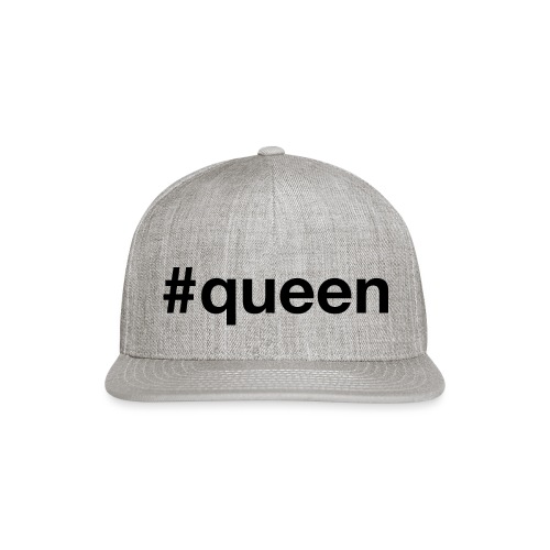 Queen - Hashtag Design (Black Letters) - Snapback Baseball Cap