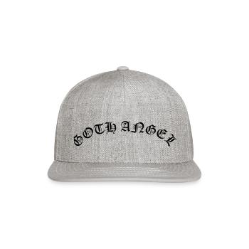 Goth Angel - Snapback Baseball Cap - heather gray - Front