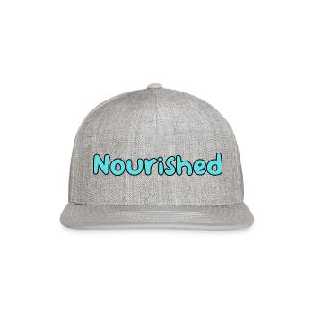 Nourished trending - Snapback Baseball Cap - heather gray - Front