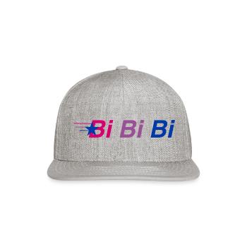 Bi Bi Bi trending 70s - Snapback Baseball Cap - heather gray - Front