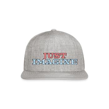 Just Imagine - Snapback Baseball Cap - heather gray - Front