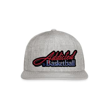 Addicted To Basketball - Snapback Baseball Cap - heather gray - Front