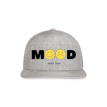 My Mood Design - Snapback Baseball Cap - heather gray - Front
