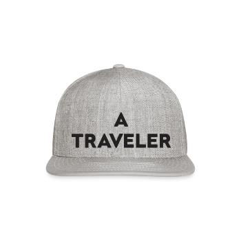A Traveler - Snapback Baseball Cap - heather gray - Front