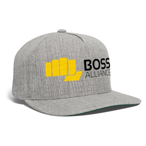 BOSS Fist - Black Text - Horizontal - Snapback Baseball Cap