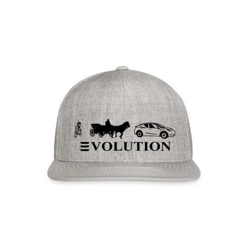 Model Y evolution caveman, horse cap, Tesla Y - Snapback Baseball Cap