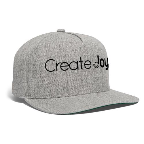 Create Joy in Black wide - Snapback Baseball Cap