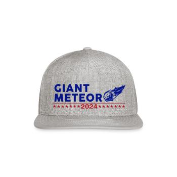 Giant Meteor 2024 - Snapback Baseball Cap - heather gray - Front