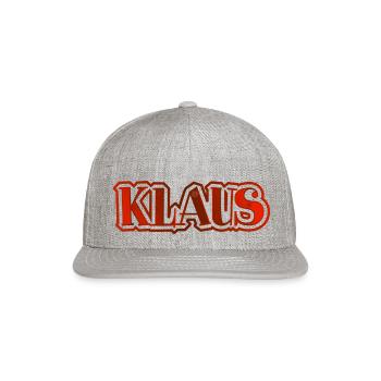 Klaus trending - Snapback Baseball Cap - heather gray - Front