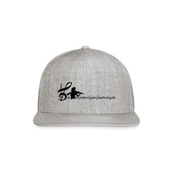 Music - Snapback Baseball Cap - heather gray - Front