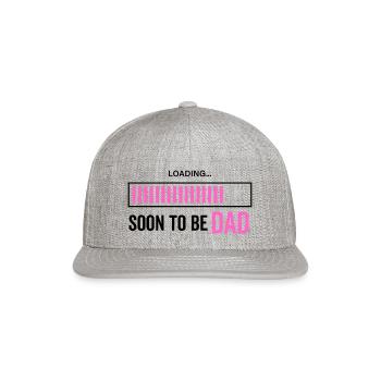 Soon To Be Dad - Snapback Baseball Cap - heather gray - Front