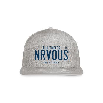 NRVOUS from Ferris Buellers Day Off travel - Snapback Baseball Cap - heather gray - Front