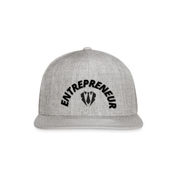 ENTREPRENEUR - Snapback Baseball Cap - heather gray - Front