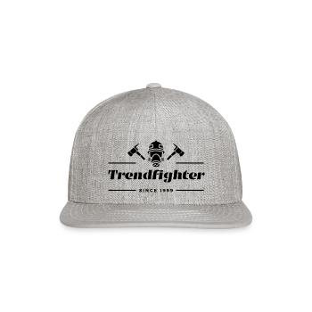 The Trend Fighter Black - Snapback Baseball Cap - heather gray - Front