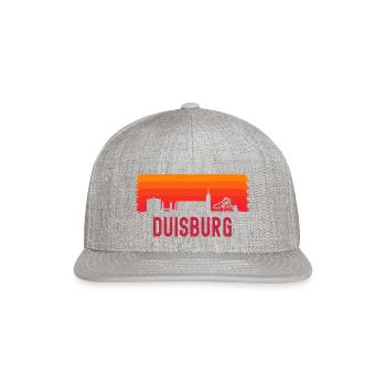Duisburg Nordrhein Westfalen Rhein Skyline - Snapback Baseball Cap - heather gray - Front