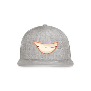 mouth - Snapback Baseball Cap - heather gray - Front