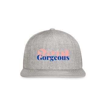 1660068986410 - Snapback Baseball Cap - heather gray - Front