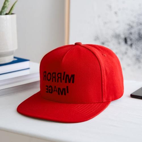 Mirror Image Word Art - Snapback Baseball Cap