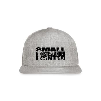 Small Munsterlander Pointer Hound Hunter dog - Snapback Baseball Cap - heather gray - Front