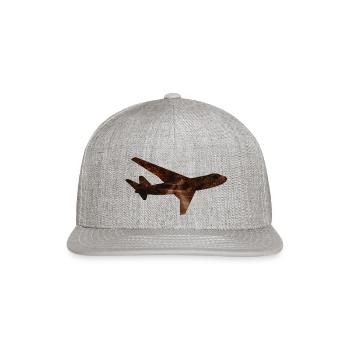 Traveling - Snapback Baseball Cap - heather gray - Front