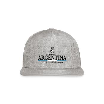 Soccer Argentina 2022 world champion - Snapback Baseball Cap - heather gray - Front