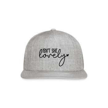 Isn´t She Lovely - Snapback Baseball Cap - heather gray - Front