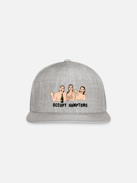 Occupy Hamptons The Peach Fuzz - Snapback Baseball Cap - heather gray