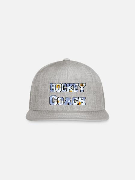Hockey Coach daisy - Snapback Baseball Cap - heather gray