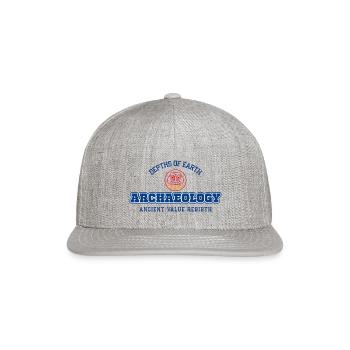 Depths of Earth Ancient Value Rebirth - Snapback Baseball Cap - heather gray - Front
