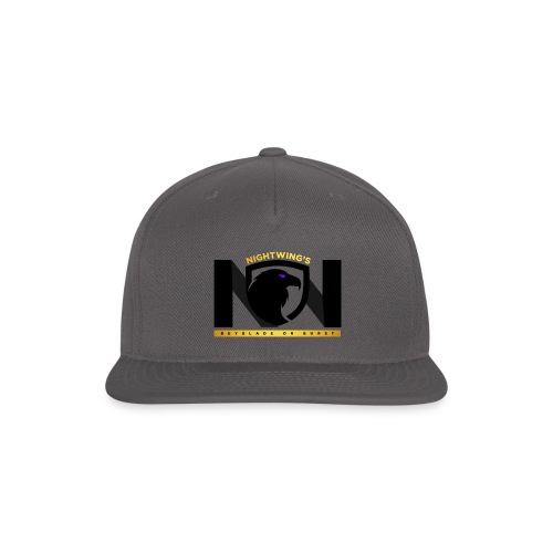 Nightwing All Black Logo - Snapback Baseball Cap