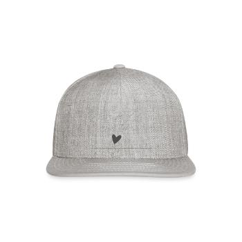 make with - Snapback Baseball Cap - heather gray - Front