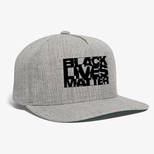 Black Live Matter Chaotic Typography - Snapback Baseball Cap