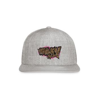 Monkey - Snapback Baseball Cap - heather gray - Front