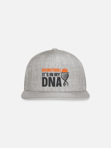 Basketball Itis In My Dna - Snapback Baseball Cap - heather gray