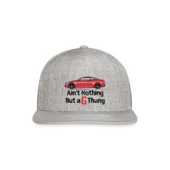 G Thang Red - Snapback Baseball Cap - heather gray - Front