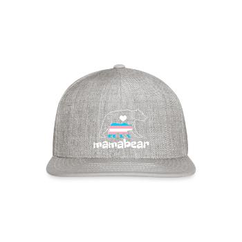 Mamabear Trans - Snapback Baseball Cap - heather gray - Front