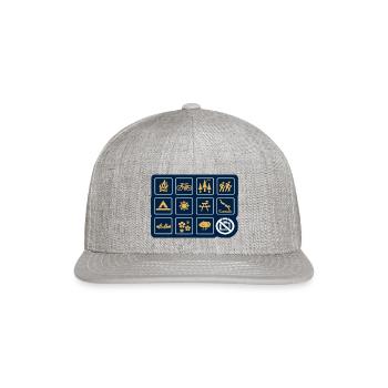 Nature - Snapback Baseball Cap - heather gray - Front