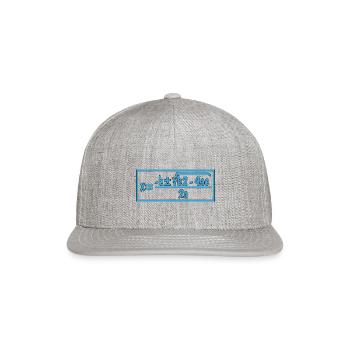 Quadratic Formula For Math Class 10 - Snapback Baseball Cap - heather gray - Front